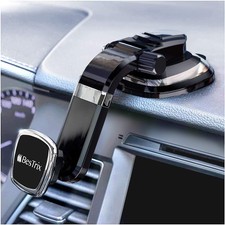 BESTRIX Phone Holder for Car, Magnetic Compact 9.4 x 13.2 x 9.1 cm , Black