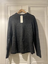 Arket Wool Blend Grey Blend Jumper New With Tags Size Large