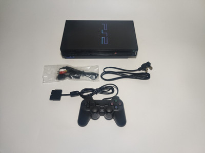 *Getestet, brandneuer Controller + Kabel* PlayStation 2 mit Kabeln und Controller