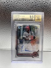 2022 Bowman Chrome Auto Elly De La Cruz BGS 9.5 Refractor 029/499 RC