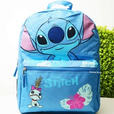 Disney Lilo and Stitch Large School Backpack 16" Travel Book Bag Scrump Trending