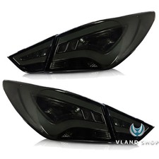 4pcs Vland Tail Lights For 2011-2014 Hyundai Sonata Smoked Led Rear Brake Lamps