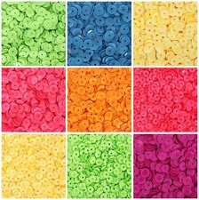 LOOSE CUP SEQUINS - NEON COLORS - 2 SIZES - 6 COLORS - 720/PACK - THREADART