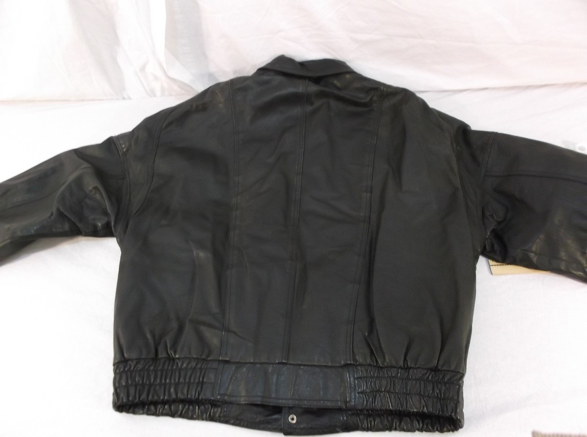 WILSONS THE LEATHER EXPERTS FULL ZIP BLACKMOTOR FASHION LEATHER