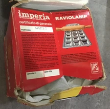 Old Italian Imperial Pasta Noodle Maker Manual Hand Crank Box Set~Vitantonio IPS