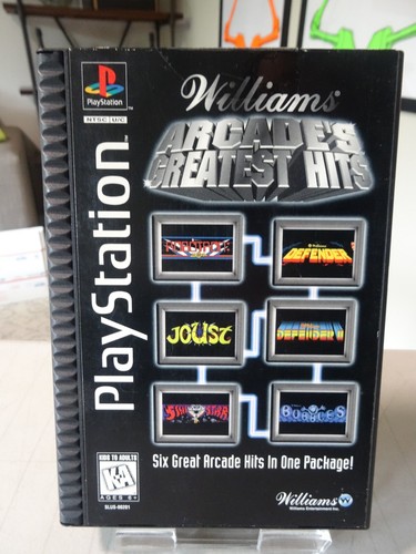 Williams Arcade's Greatest Hits Long box ( PlayStation 1 1996) PS1 VTG CIB + Reg - Picture 2 of 8