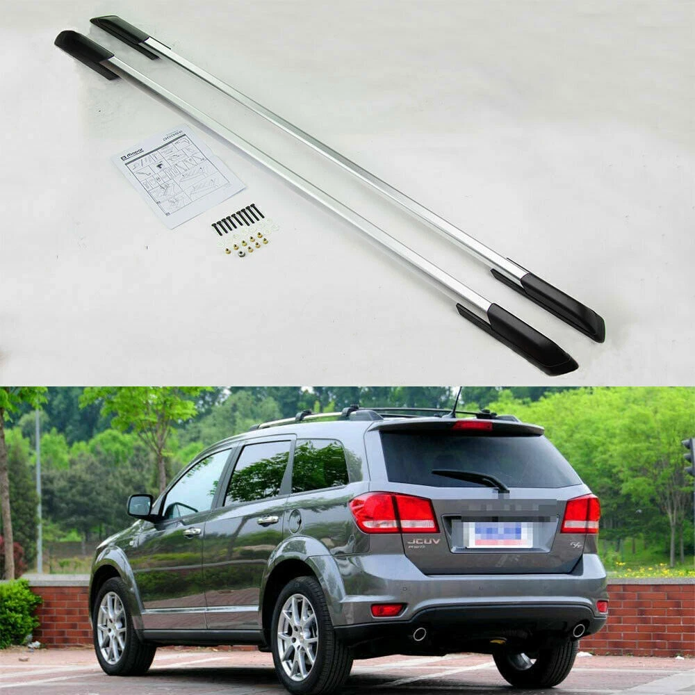 2Pcs Roof Rail Rack Side Rail Bar Fits for Dodge Journey JCUV 2013