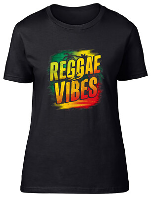 Reggae Vibes T-Shirt Donna In Cotone Biologico – Stampe Con Inchiostri Vegetali – Vestibilità Dalla S Alla XXL - 3