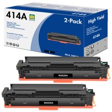 2 PK Toner WITH CHIP Compatible For HP W2020A 414A Laserjet M454dn M479fdw M479
