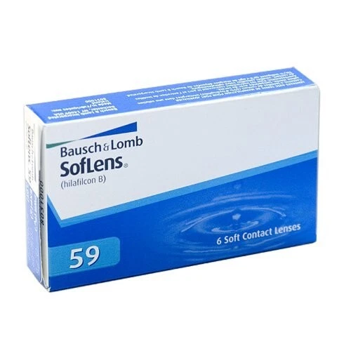 BAUSCH + LOMB Soflens 59 Bausch&Lomb Kontaktlinsen 1x6 Stück - plus und minus Werte + Behälter