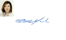 Christa Miller Signed Auto 3x5 Index Card Seinfeld