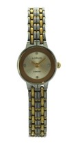 Ladies formal LORUS watch Silver Gold tone band, Silver case LR2102