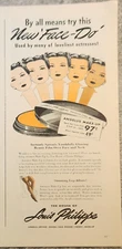 1944 Louis Philippe angelus cake make up Vintage Ad New Face do