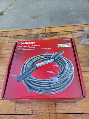 #ad #ad Husky 1002494611 Drain Auger 1 2 in. x 50 ft. Clears 2 in To 4 in Drain Lines $30.00