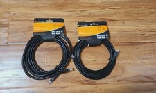 Lot  of 2 ALPHALINE 10887 Black Cat 6 Network Cable 14  FT each RJ45