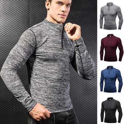 mens mock neck base layer