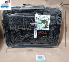 NEW 14" 15" 17" Rigid Corner Briefcase PC Notebook Carrying Case, Shoulder strap