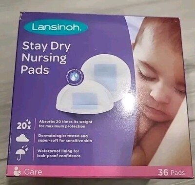 Lansinoh Stay Dry Disposable Nursing Pads Medium - 20 Pads