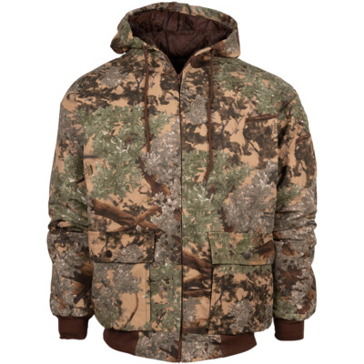 KING'S CAMO Men's Hunting Classic Insulated Hooded Bomber Jacket