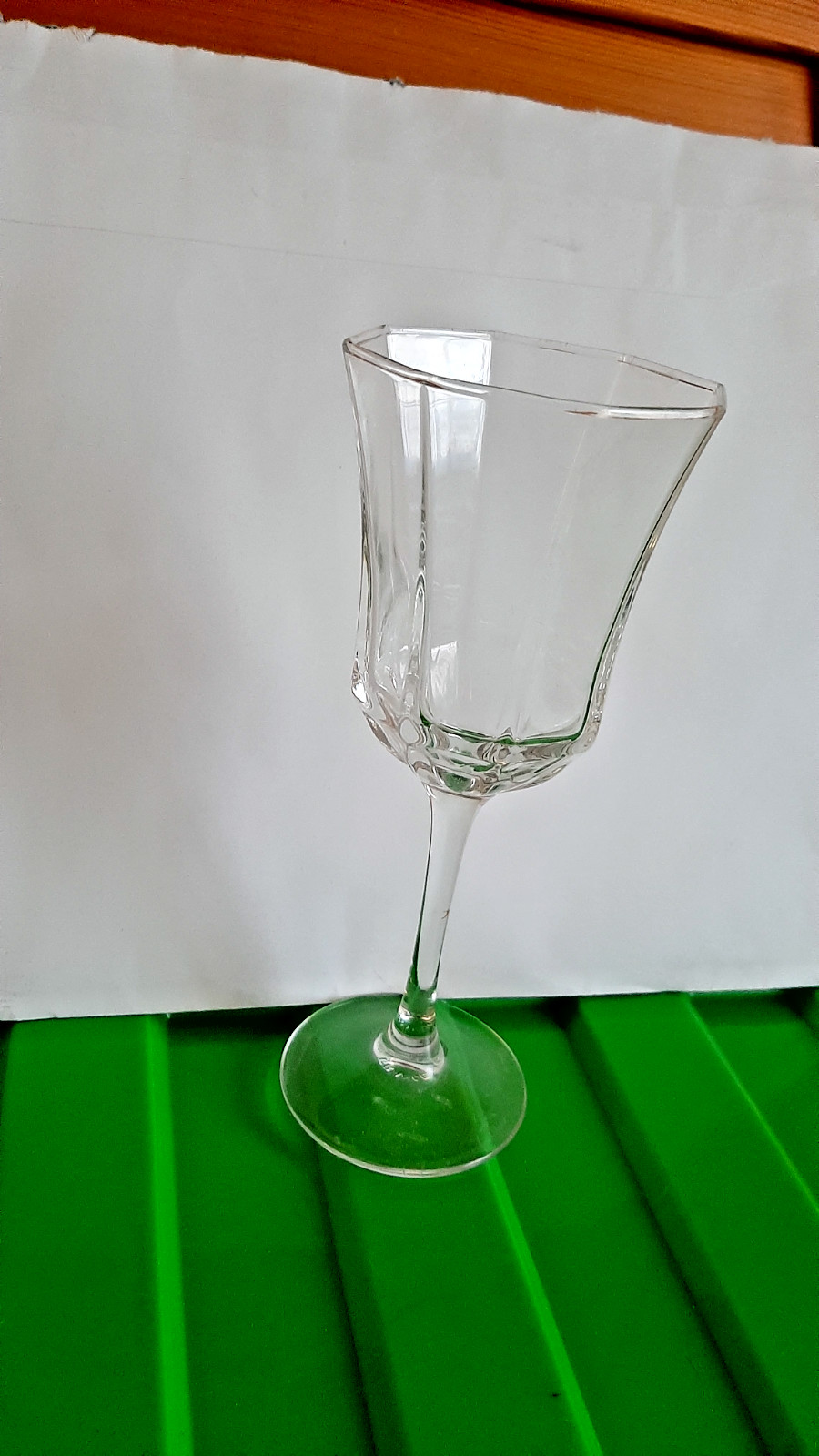 Weinglas tranparent Muster Kanten Einzelglas Weißwein Ersatz Höhe 16cm H