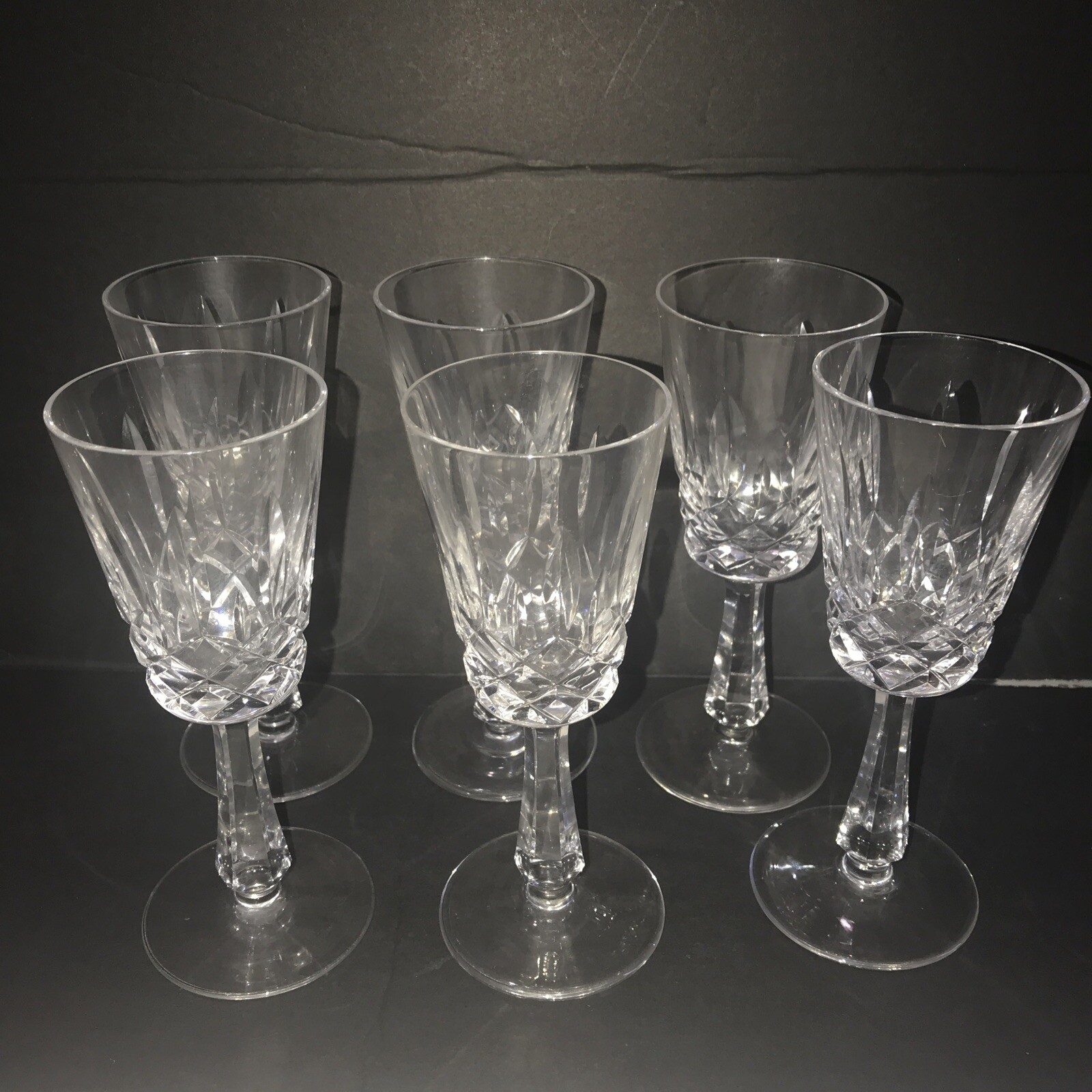 6 Galway Irish Crystal Clifden Hand Blown White Wine Glasses eBay