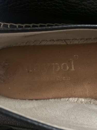 Maypole Black Leather Pebbled Flats. Made In Spain Size 41 or 9 Women - Imagen 7 de 10