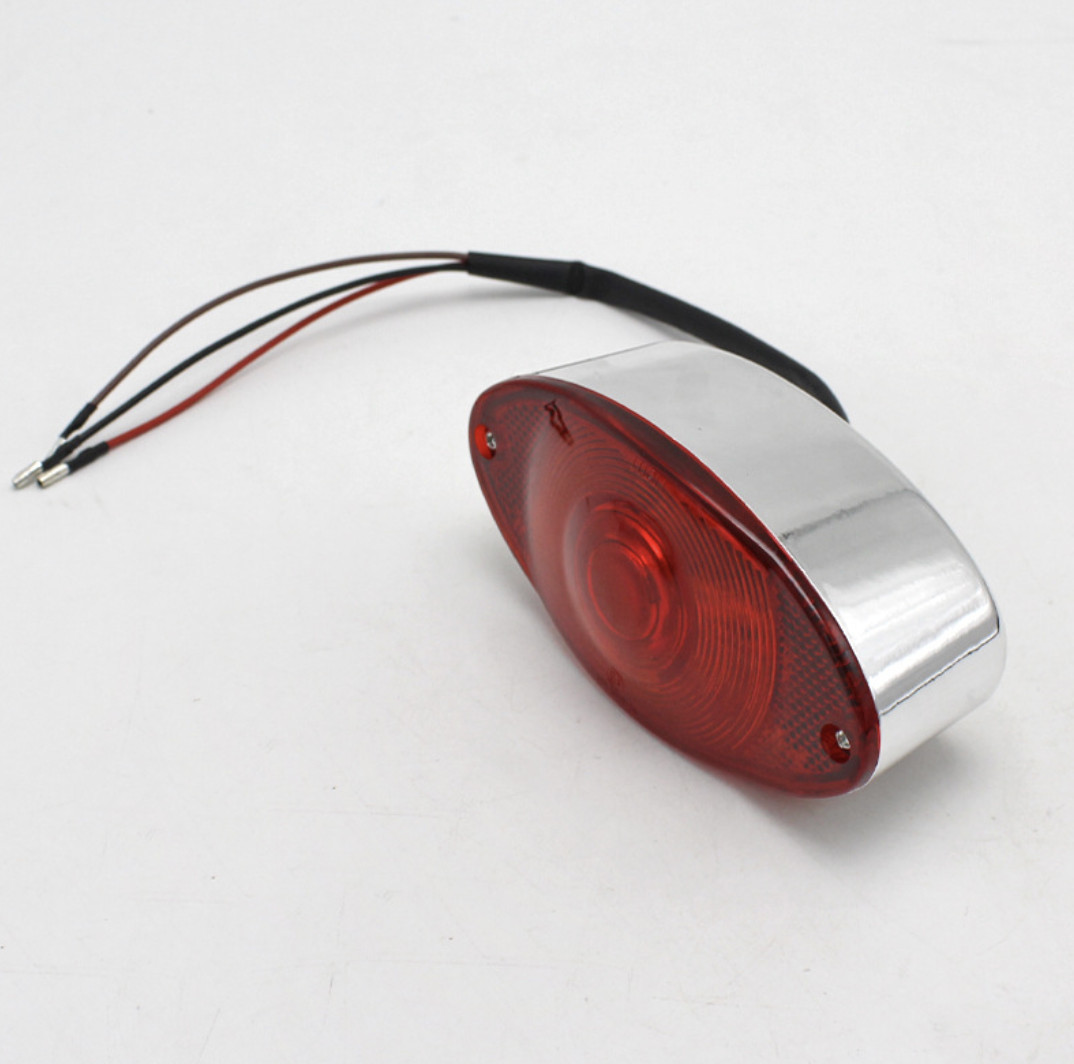 12V Motorcycle Rear Taillight For Harley Chopper Cat Eye Rear Brake Light