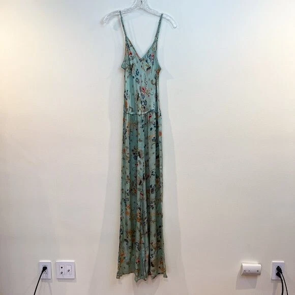 Mono Mes Demoiselles 100 % seda colorido floral ligero diseñador con tiras Foto 2 de 4