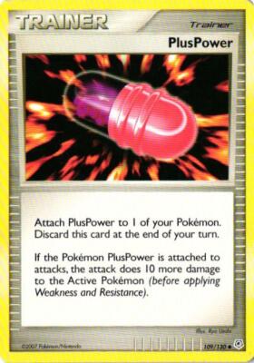 2007 pokemon cards worth money 2007 Pokemon Card Trainer Pluspower 109/130