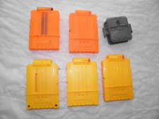 Lot of 5 Nerf Dart Ammo Clips plus extra