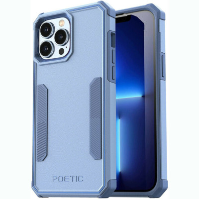 For iPhone 13 Pro Max Case | Poetic [Lightweight] Slim Cover Shockproof Sky Blue