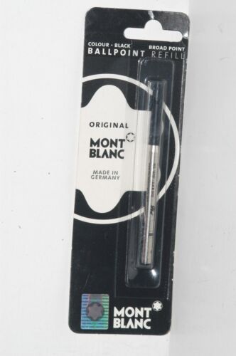 100% ORIGINAL MONT BLANC Ballpoint Refills Medium Point Black Ink #15152 1PK - Picture 1 of 2