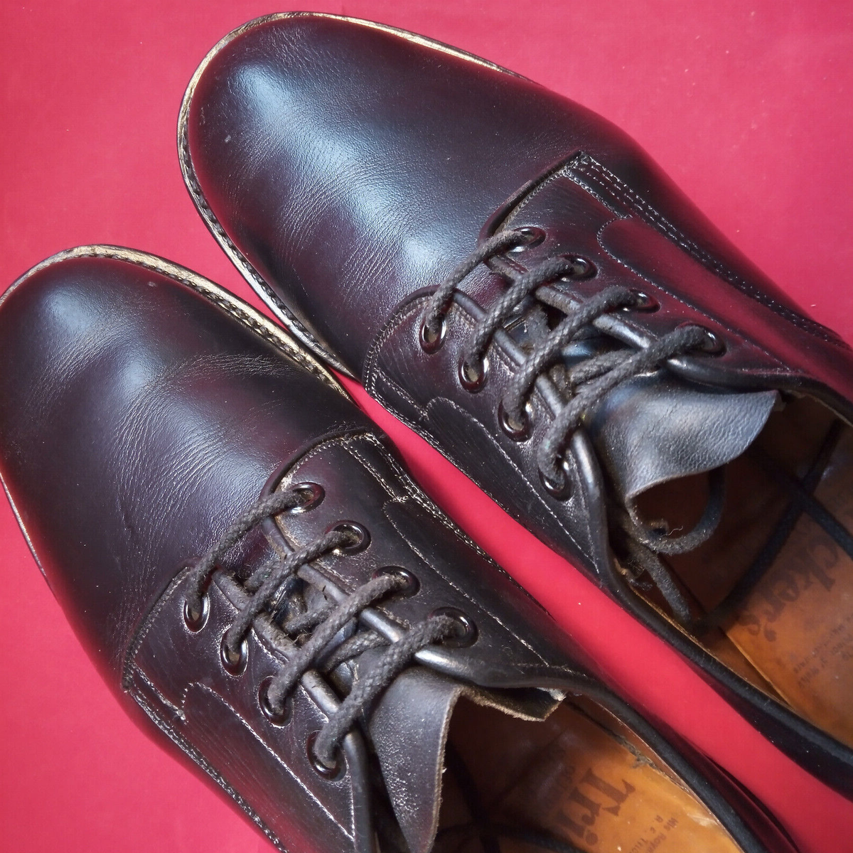 Tricker's Bespoke Men's Black 'Trampers' Shoes about size UK