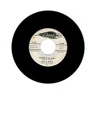 Jan & Dean Surf 45 (DORE 531) There's A Girl/My Heart Sings PROMO 