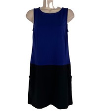 Ann Taylor Loft Shift Dress Women's Size 2 Sleeveless Above Knee Side Pockets