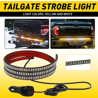 60'' Flash Strobe Blinking LED Tailgate Strip Bar Brake Light For Warning Safety