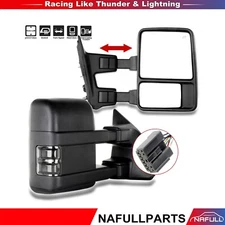 Pair Towing Power Heated LED Signal Lights For 03-07 Ford F250 F350 Side Mirrors