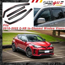 Fits Toyota C-HR 2018-2022 In-Channel Vent Window Sun Visor Rain Guard Deflector