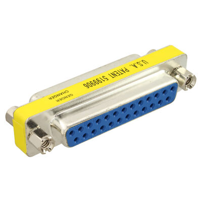 1 x InLine Mini-Gender-Changer 25pol Sub D Buchse / Buchse Schnittstellenschoner