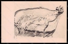 Artist Signed Helleu Lady Art Nouveau postcard VK8023