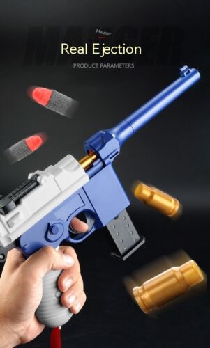 Pistola Bala Suave Cast Shell Mauser Modelo Ladrador Pistolas Clásicas Nostálgicas Niño Batalla - Imagen 1 de 20