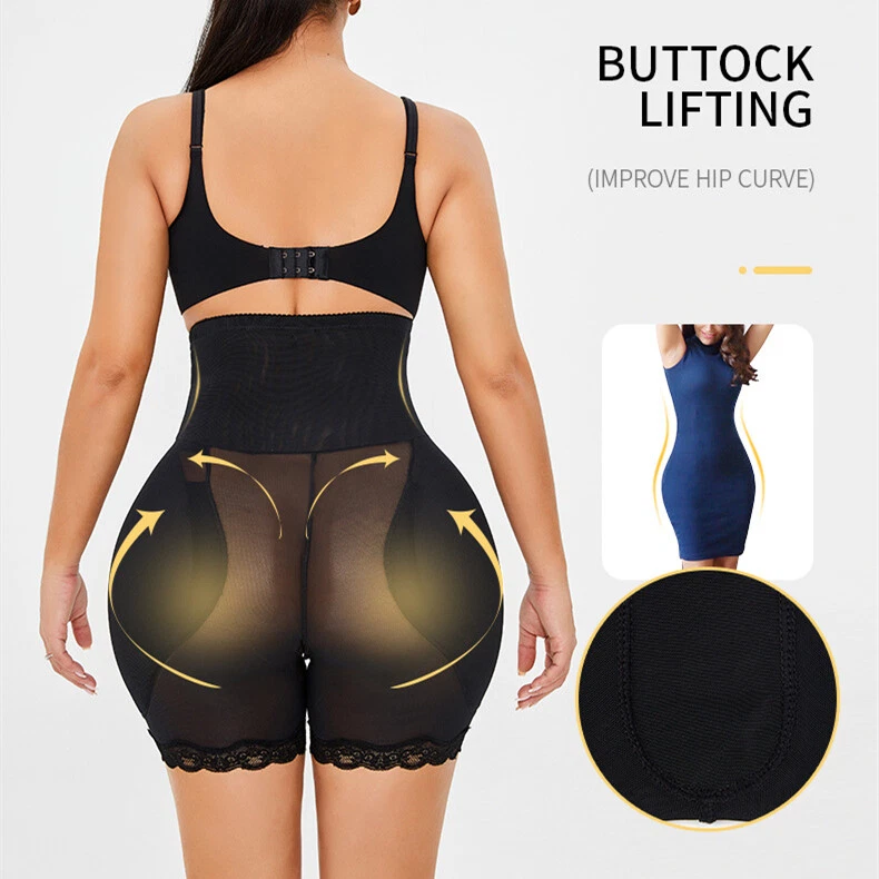 Womens Plus Size Shaper Padded Buttock Lifting Firm Hip Fat