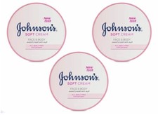 3 box Johnson's Moisture Soft Cream WITH SHEA BUTTER 300 ml Johnsons