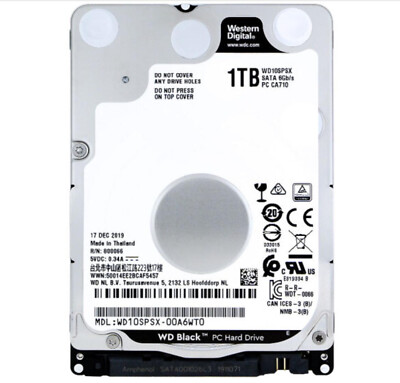 Western Digital Black 1TB WD10SPSX 7200RPM SATA Laptop