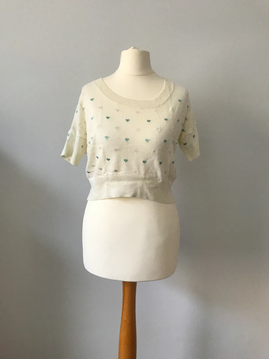 Fine knit short sleeve jumper cheap