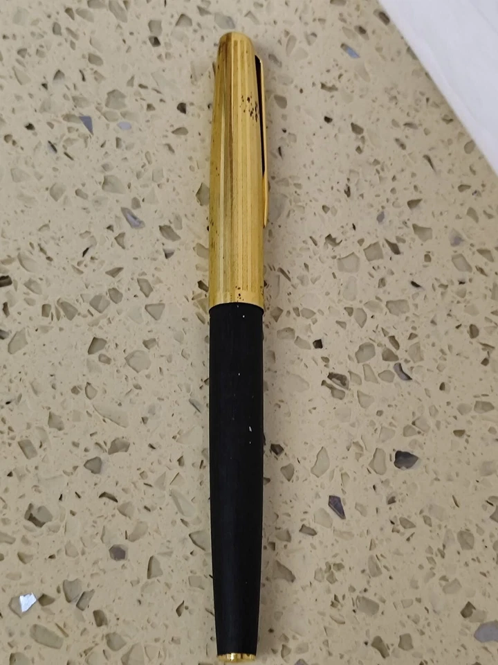 Pluma estilográfica negra Aurora Archivi Storici vintage 14K nueva en caja años 60 Foto 2 de 4