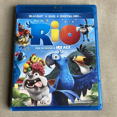 Rio (1) (Blu-ray, DVD, Digital 2011) Blue Sky Animated Comedy Adventure Brazil +