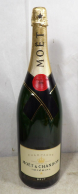 5736)MOET&CHANDON サンプル瓶　空き瓶　ダミーボトル　中身無し Moet & Chandon Imperial Brut Champagne Dummy Empty Bottle Prop