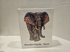 Large Wooden Elephant Puzzle