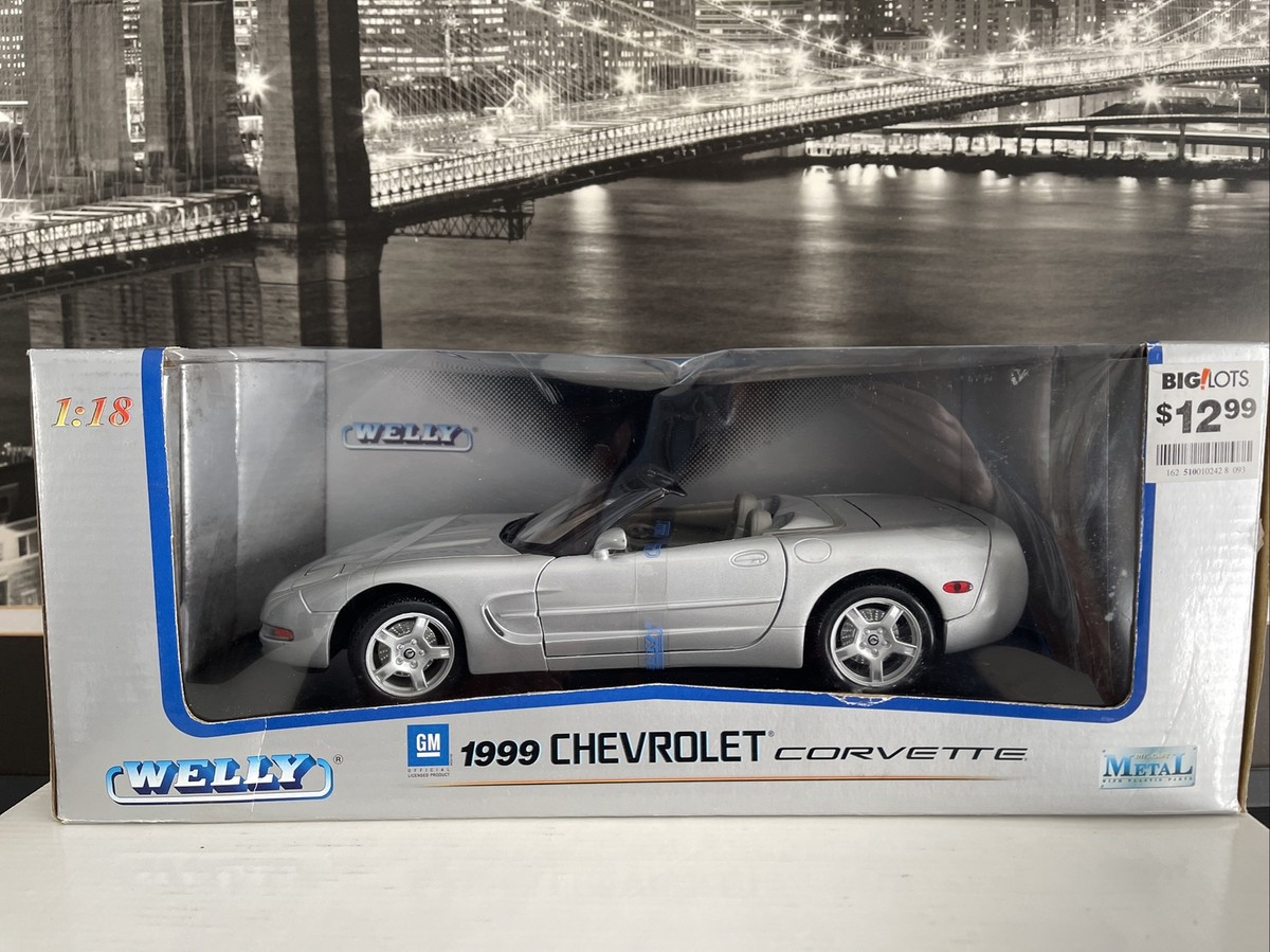 Vintage Rare WELLY 1999 Chevrolet Corvette 1:18 Die cast model car